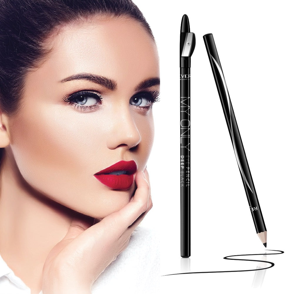 My Only Black Wooden Eyeliner Pencil Kajal with a Sharpener Extremely Long-Lasting