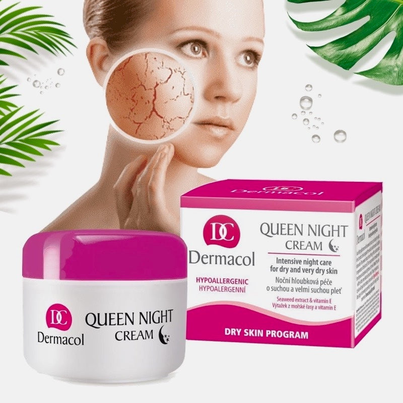 Dermacol Queen Night Cream Intensive Night Care For Dry & Very Dry Skin Seaweed Extracts
