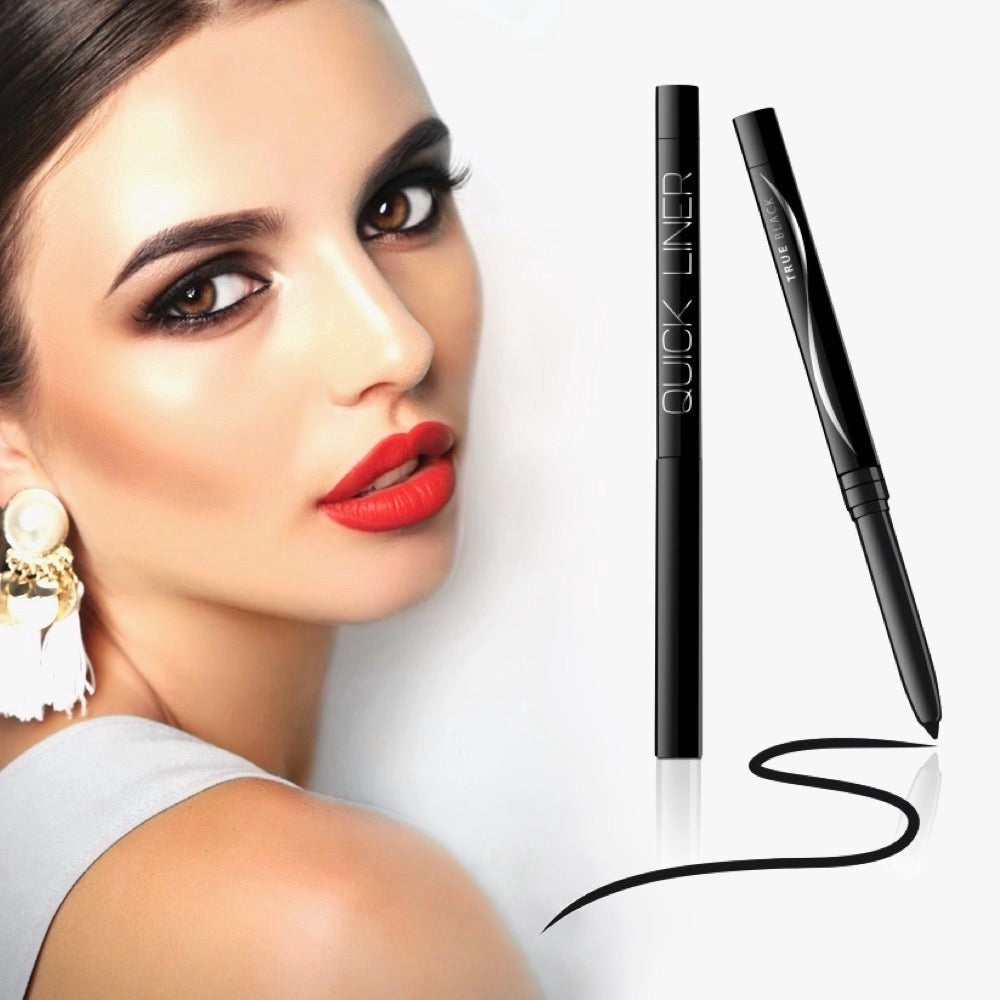 Quick Liner Black Automatic Eyeliner Pencil Kajal Long-Lasting Precise Eye Makeup