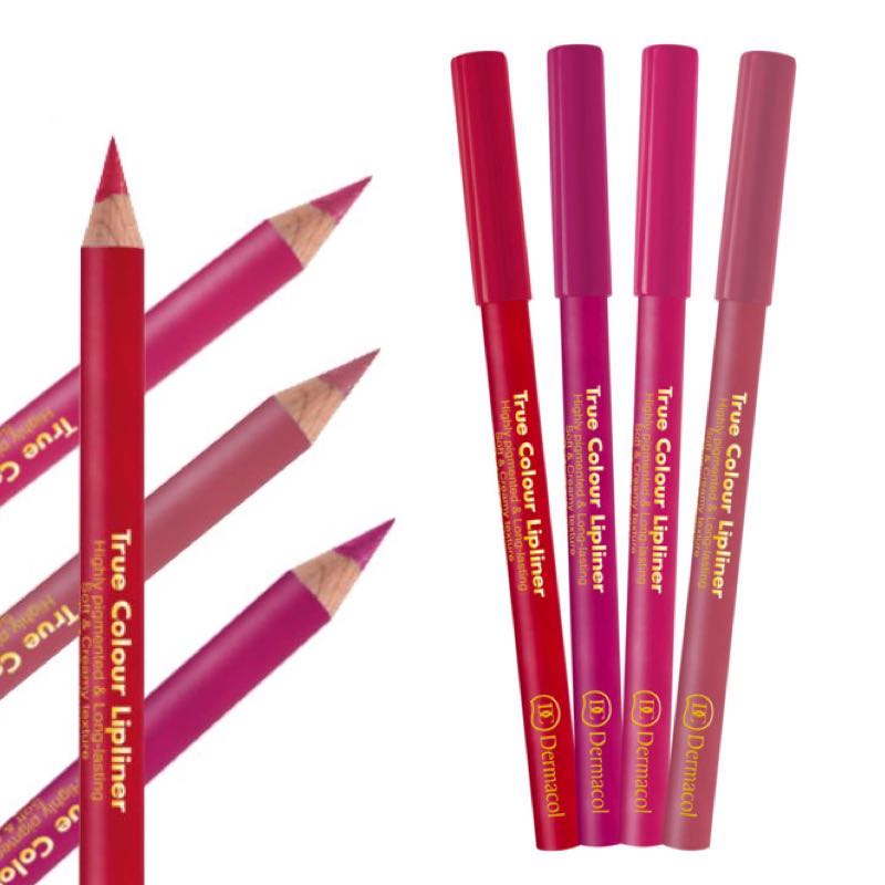 Dermacol Plumping Lip Liner Pencil True Colour Long Lasting Makeup for Fuller Lips