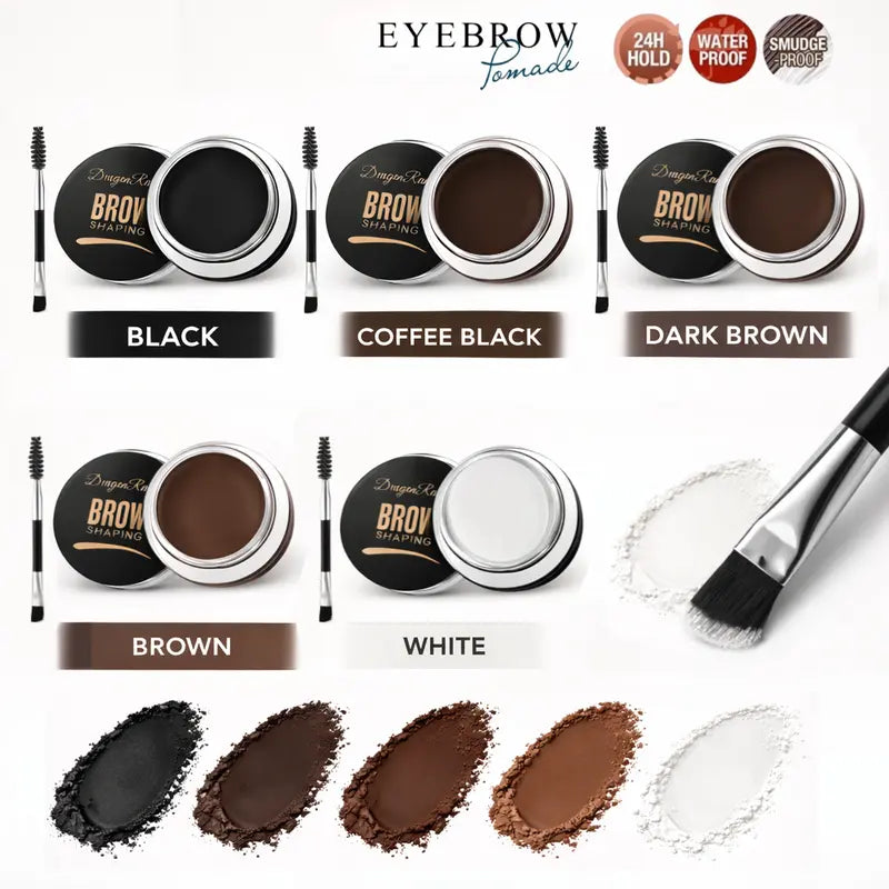 Dermacol brow pomade eyebrow tint with brush All the shades