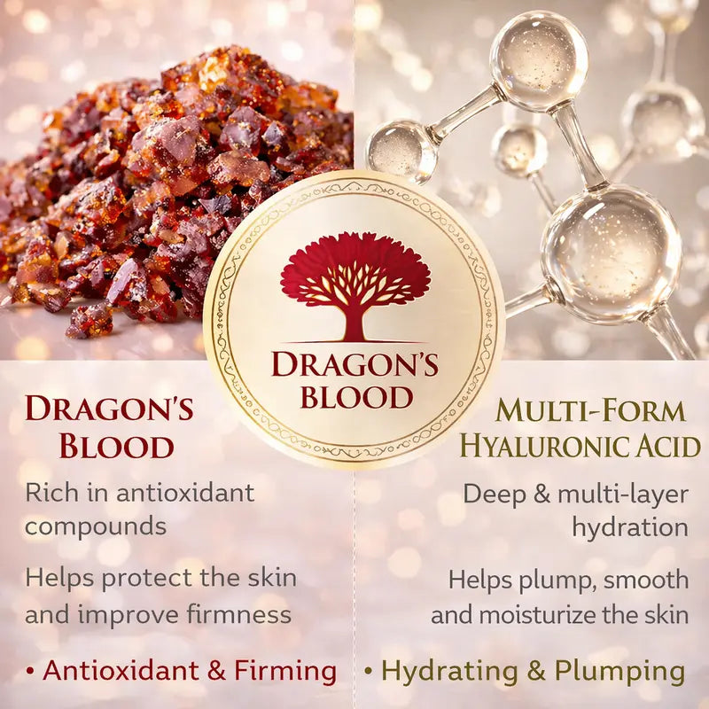 Dragon's blood anti-aging, nourishing, whitening face serum and day and night face cream set skin care