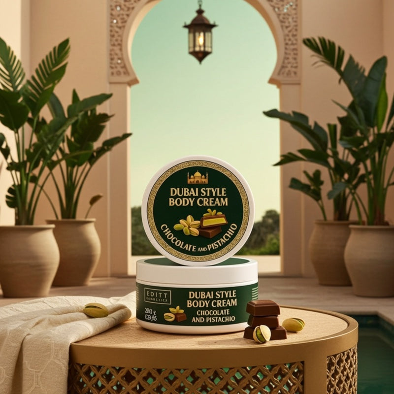Dubai style body butter cream chocolate and pistachio