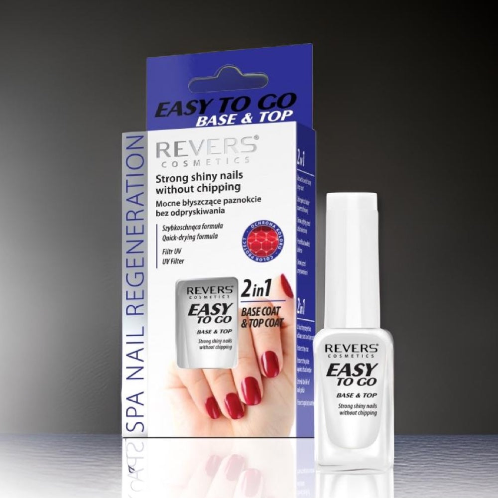 Nail Treatment 2in1 Strong Regeneration Shiny Nails Without Chipping Base & Coat