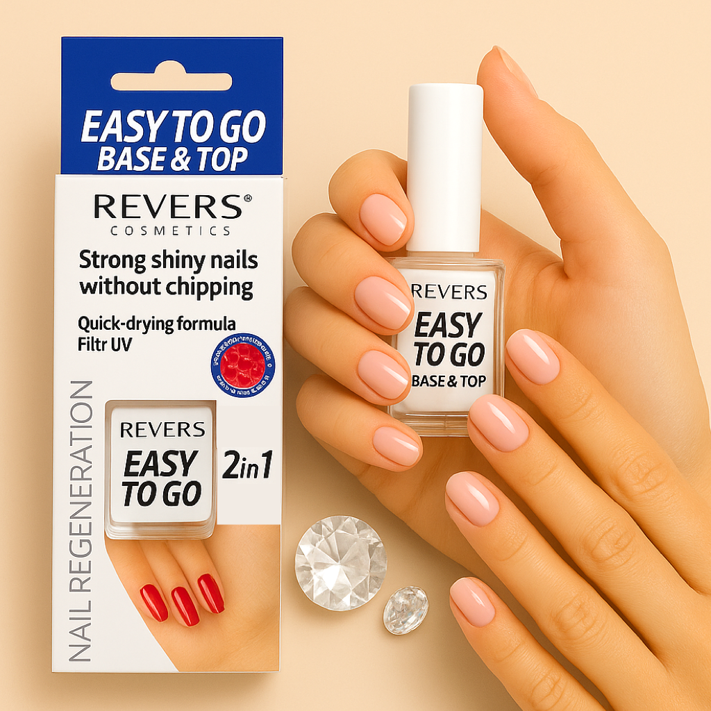 Nail Treatment 2in1 Strong Regeneration Shiny Nails Without Chipping Base & Coat