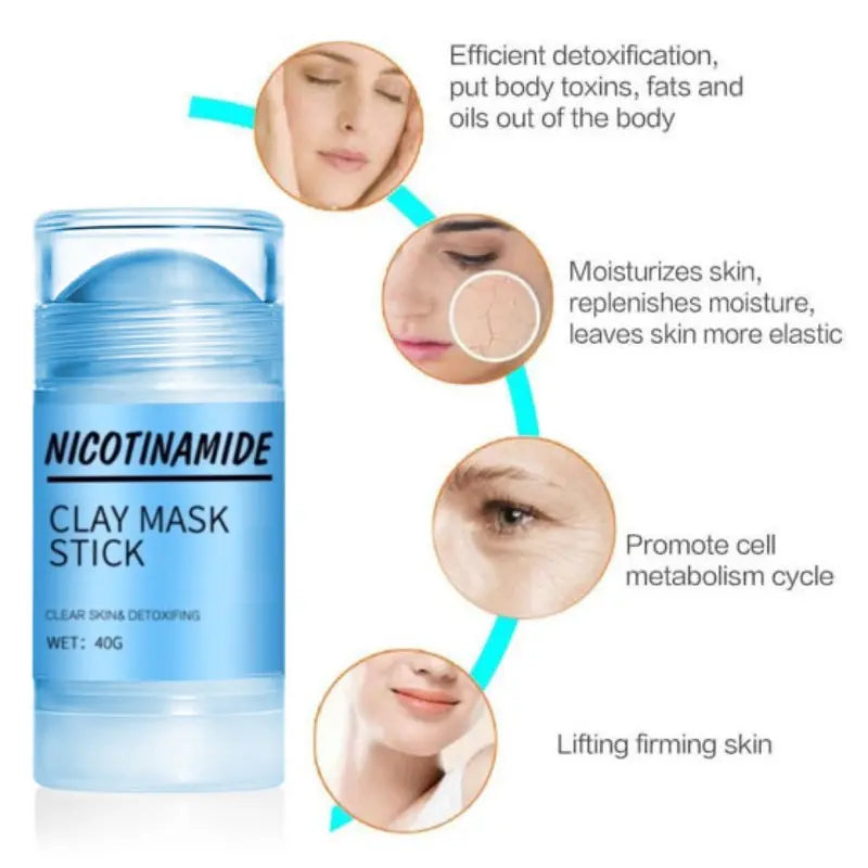 Nicotinamide Clear Skin Detoxifying Clay Mask Stick Brightening & Balancing