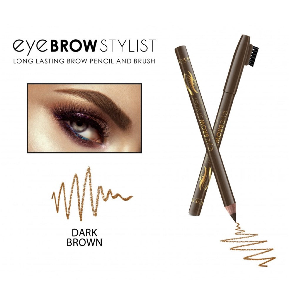 Eye Brow Stylist Pencil Precision Microfine Waterproof Eyebrow Makeup Definer & Brush