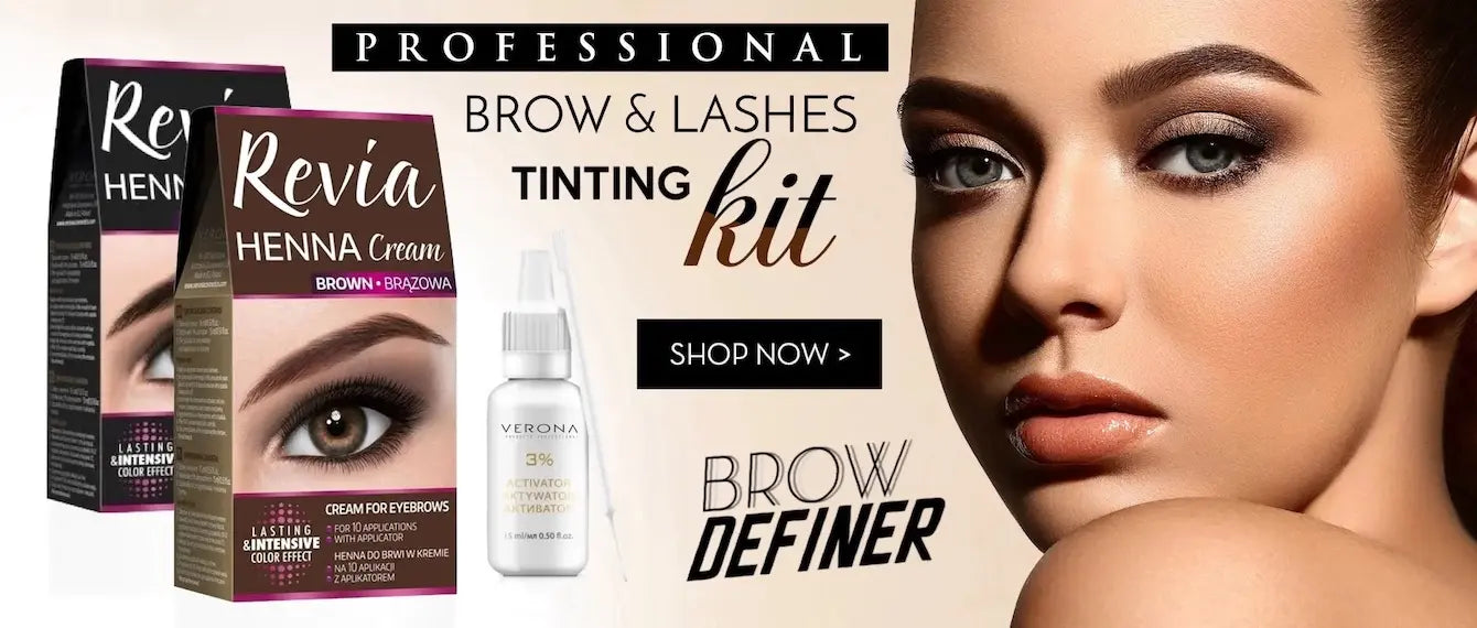 Henna Eyebrow Eyelash Tint Brow Dye Set