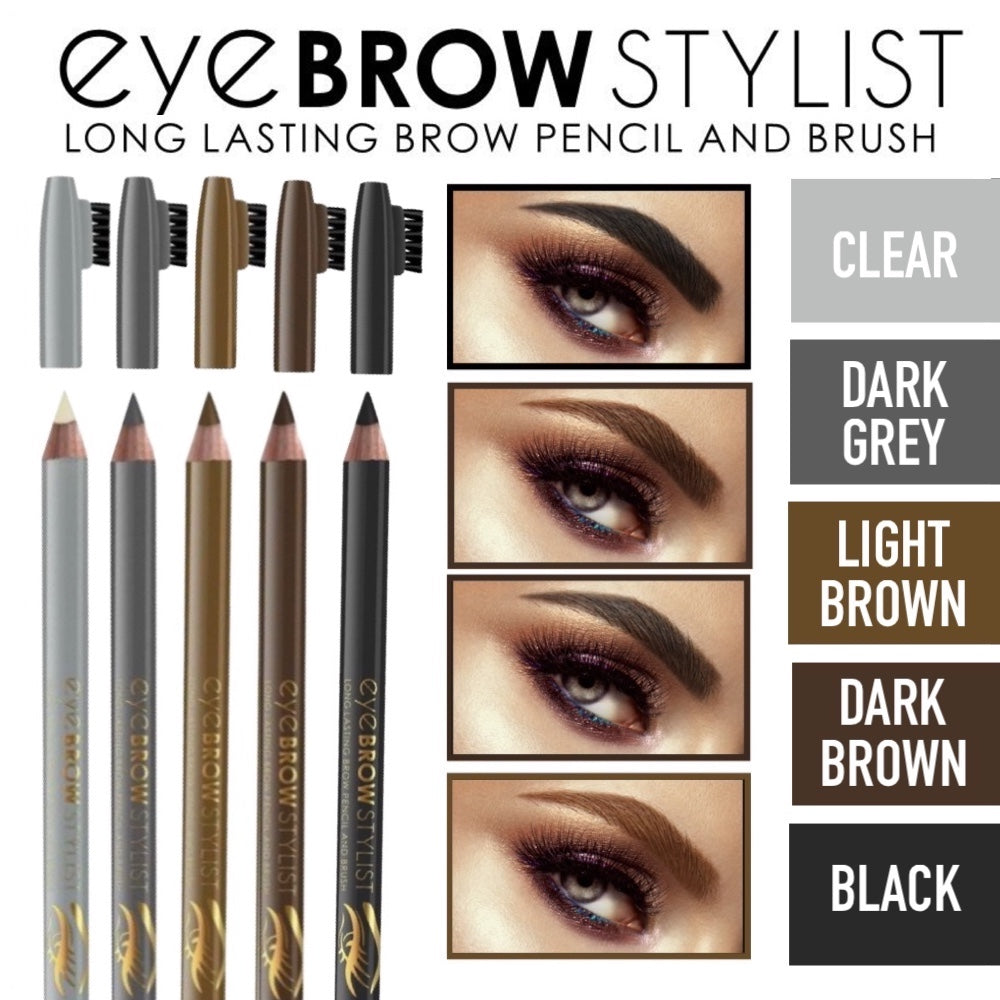 Eye Brow Stylist Pencil Precision Microfine Waterproof Eyebrow Makeup Definer & Brush