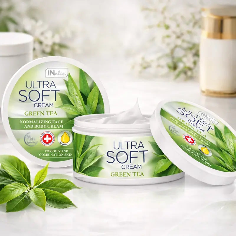 Green tea face and body balm cream intensive regeneration