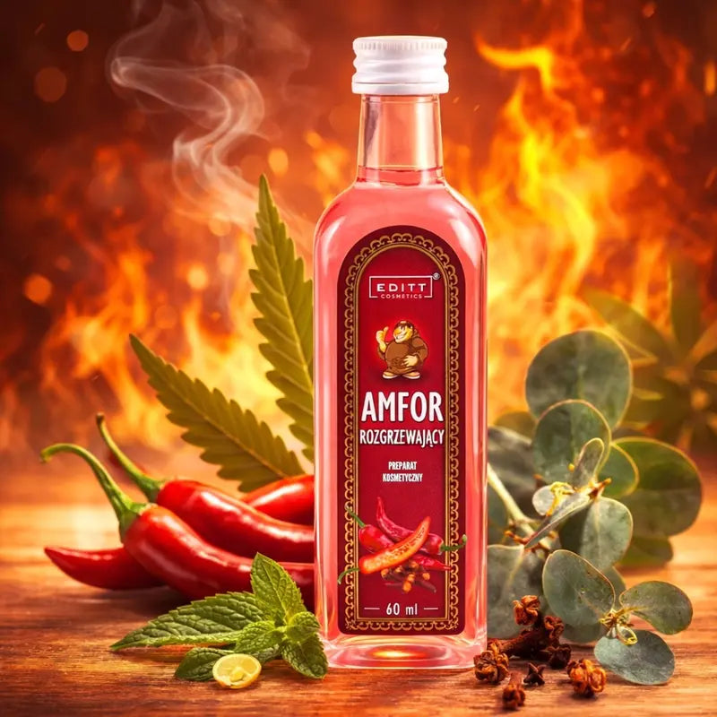 Warming herbal amfor oil for massage body ointment