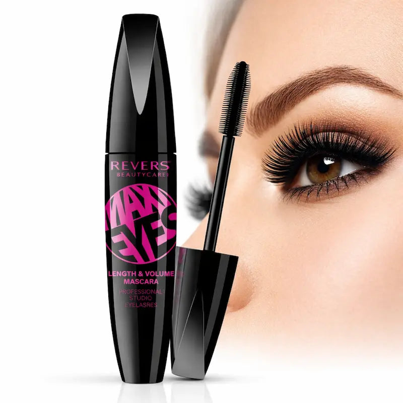 Professional Studio Black Maxi Eyes Length and Volume Mascara Lash Growth Serum, Lengthening, Volumizing and Lifting Effect
