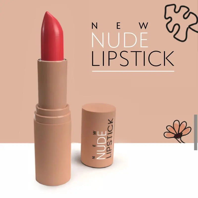 New nude satin lipstick red