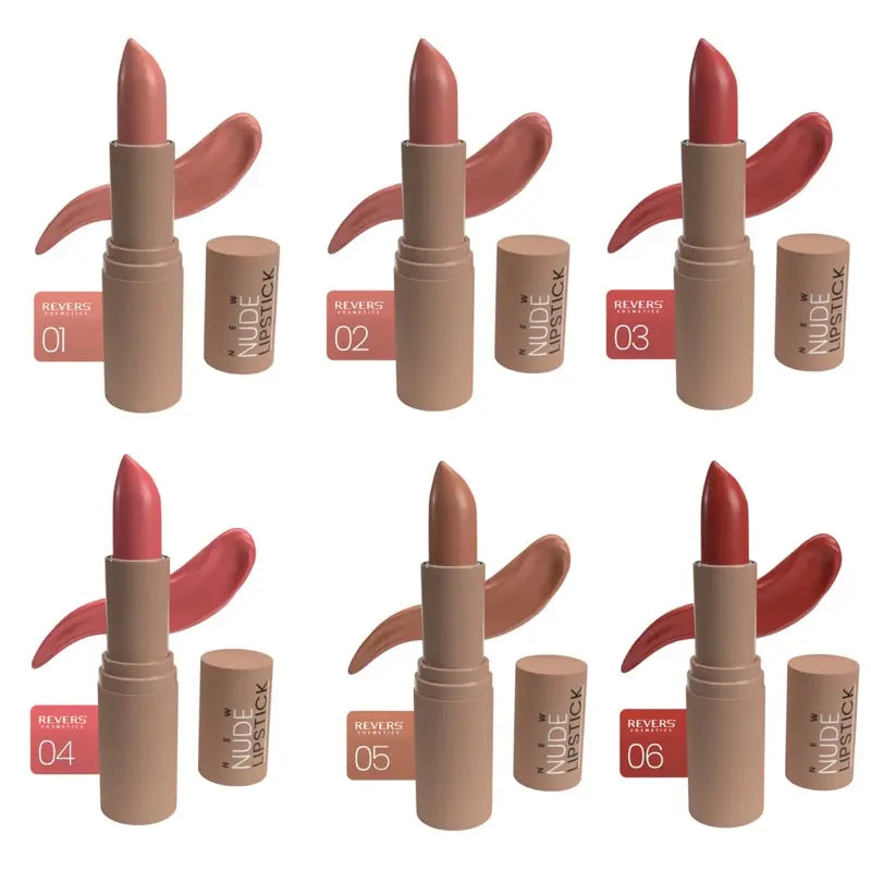 New Nude Satin Lipstick - Moisturizing Long-Wear Lip Color Smooth, Elegant Finish shades
