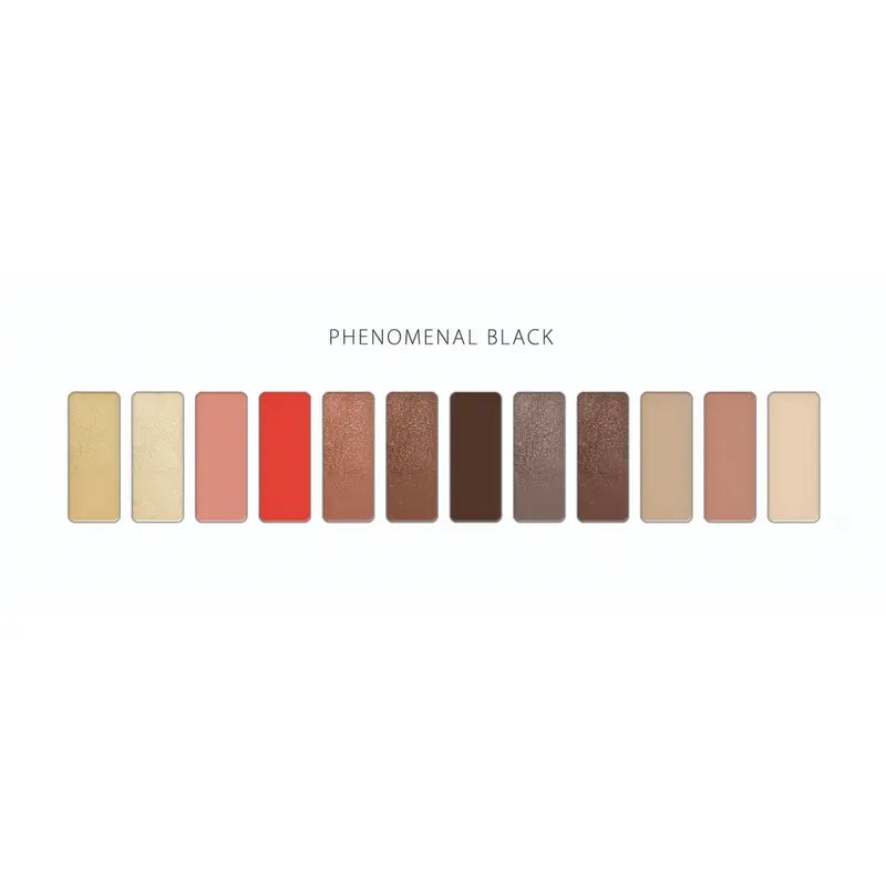 Phenomenal Black 12-Colour Eyeshadow Palette – Vibrant, Blendable & Long-Lasting