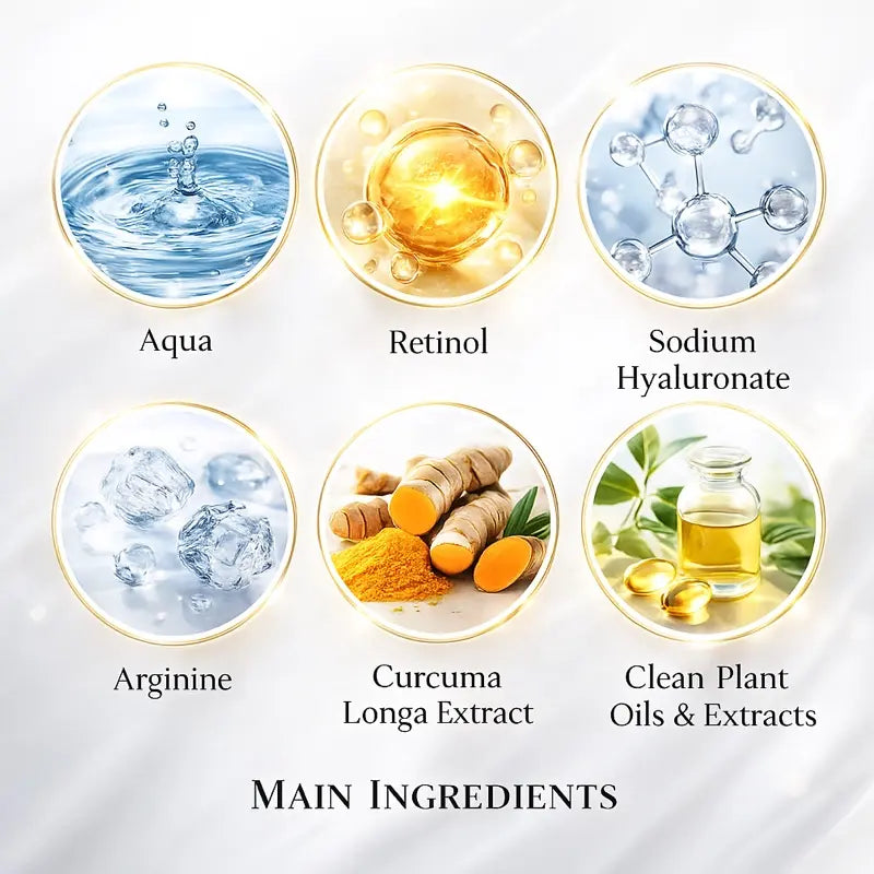 Retinol & Collagen Day & Night Face Cream with Hyaluronic Acid - Anti-Aging, Firming & Deep Moisturizing Skincare