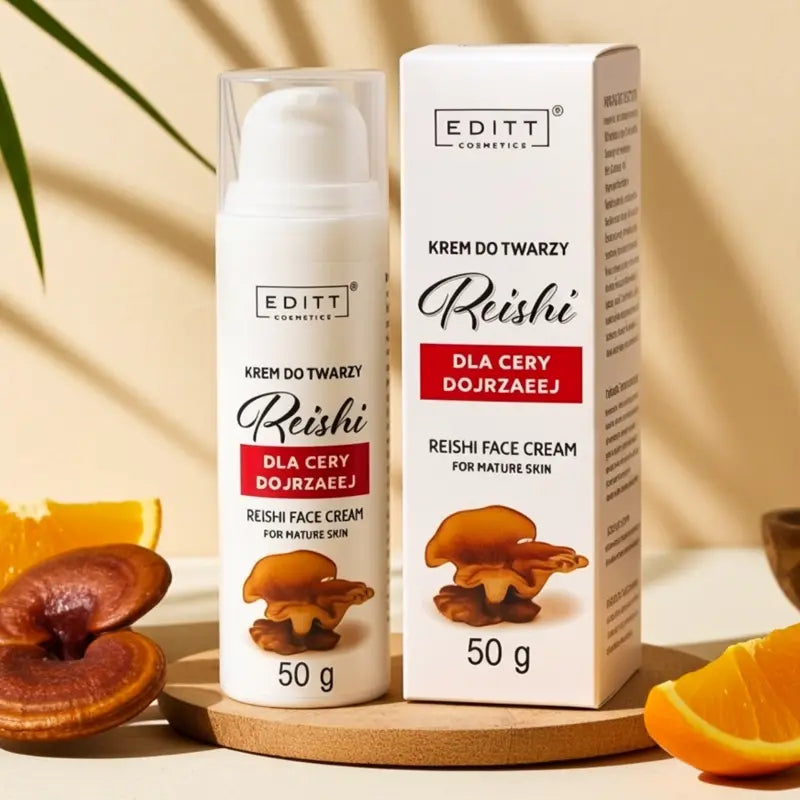 Reishi Face Cream Intensive Anti-Aging Care for Mature Skin Regeneration, Nourishment & Firmness effect