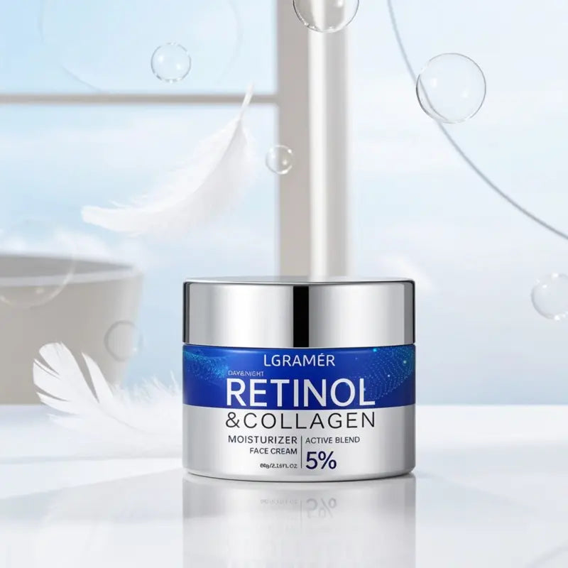 Retinol Face Cream with Collagen &amp; Hyaluronic Acid – 24H Anti-Aging Moisturizer for Firm, Radiant Skin