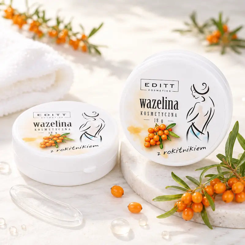 Sea Buckthorn Scented Natural Vaseline Lip Therapy Moisturising Multi-Purpose Lip Balm