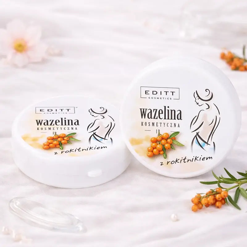 Scented Vaseline Protective and Moisturising Lip Therapy – Sea Buckthorn Nourishing Balm for Lips and Dry Skin