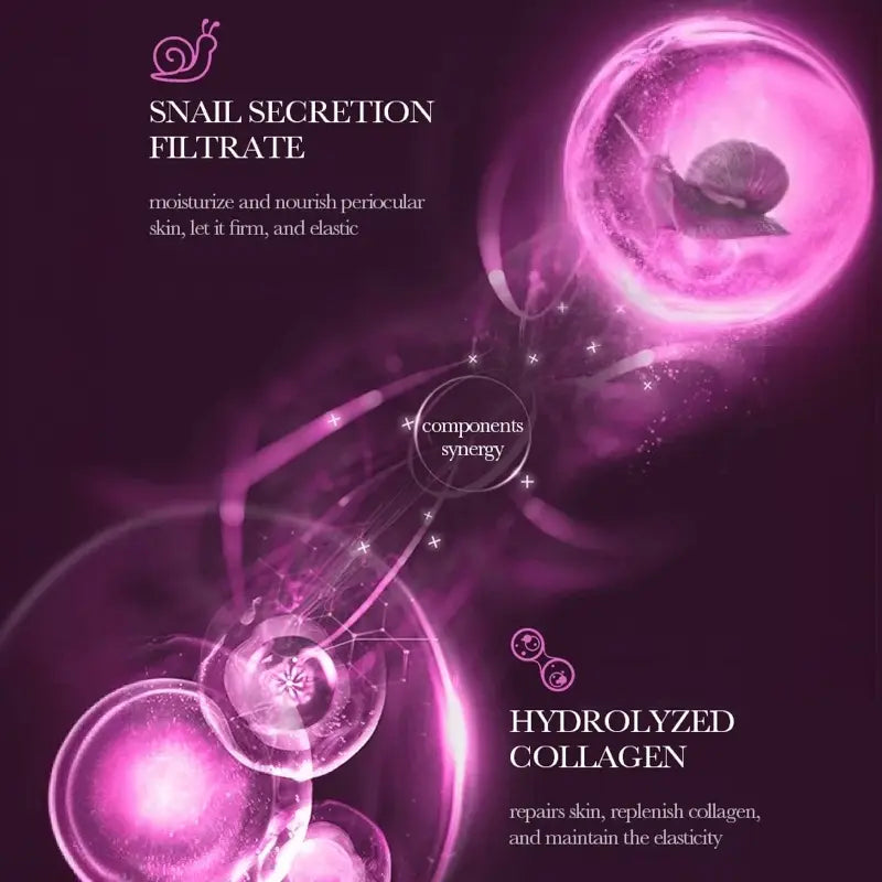 Snail Collagen Eye Cream – Anti-Aging Moisturizing Treatment for Wrinkles, Dark Circles & Puffy Eyes