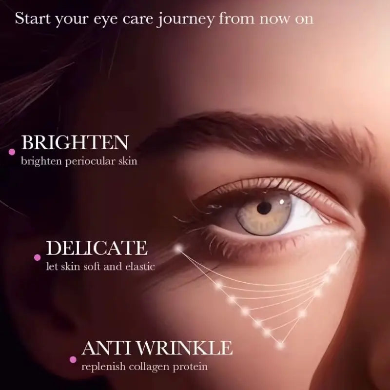 Snail Collagen Eye Cream – Anti-Aging Moisturizing Treatment for Wrinkles, Dark Circles & Puffy Eyes