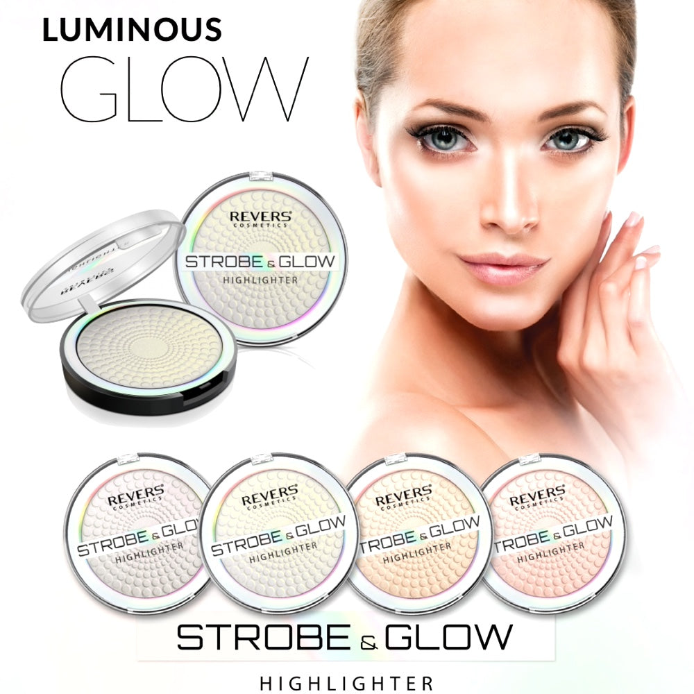 Strobe & Glow™ Pressed Powder Highlighter Face & Body Illuminator