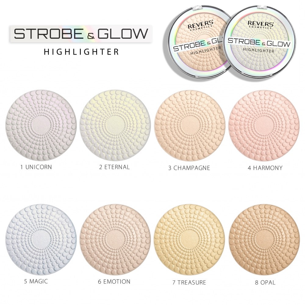 Strobe & Glow™ Pressed Powder Highlighter Face & Body Illuminator