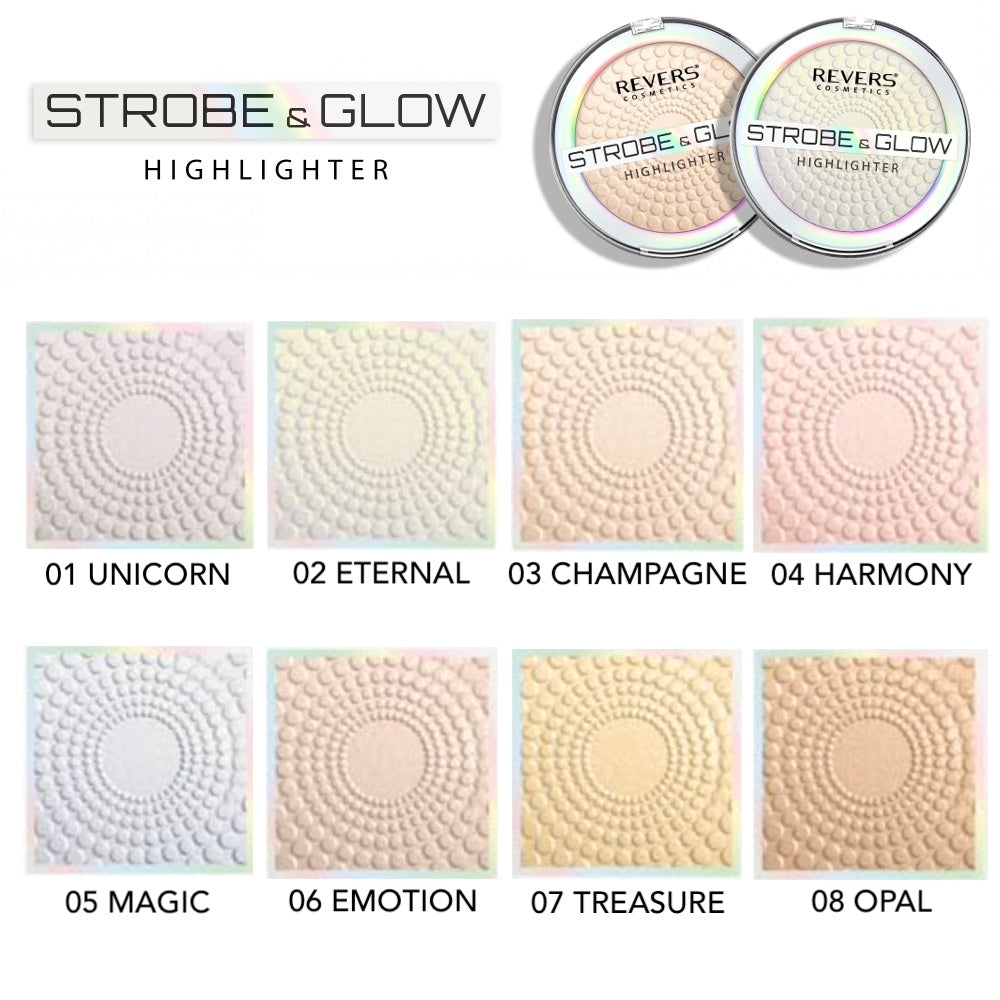Strobe & Glow™ Pressed Powder Highlighter Face & Body Illuminator