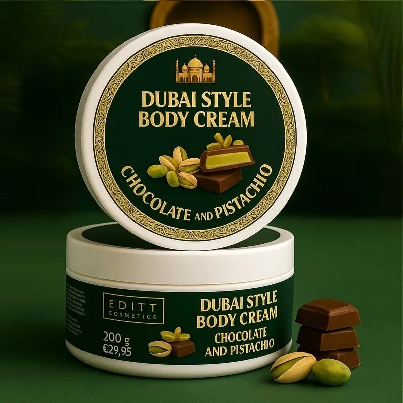 Dubai style body cream chocolate and pistachio scent