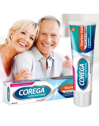 COREGA Strong Denture Adhesive Cream Ultra Haftcreme Strong Hold 40g
