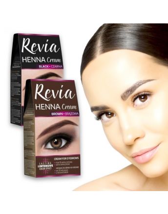 Long-Lasting Eyebrow & Eyelash Henna Tint Dye Cream Set