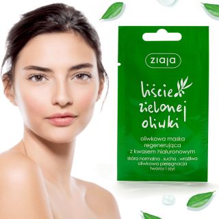 ZIAJA Olive Leaf Regenerating Face Mask with Hyaluronic Acid